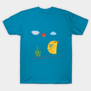 clam walking my cute birdy T-Shirt